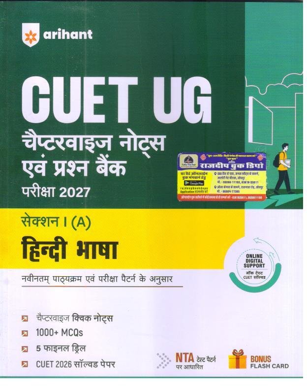 CUET UG 2027 Hindi Bhasha (Section I-A) Chapterwise Notes & Question Bank
