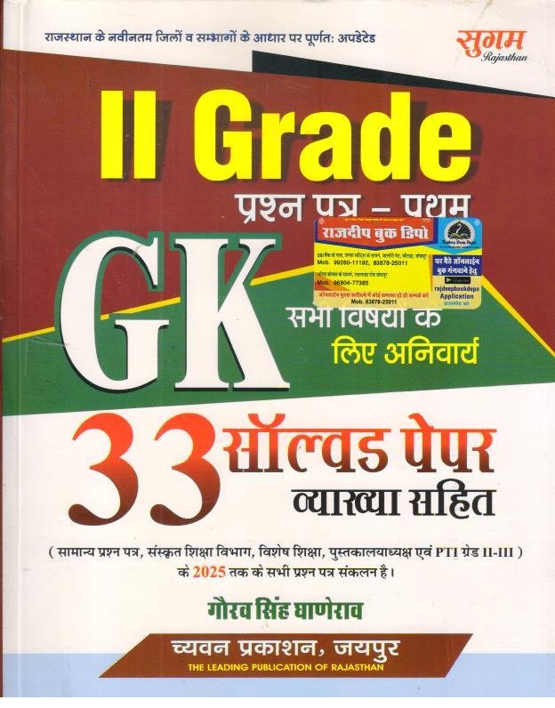 SUGAM 2nd GRADE GK SOLVED PAPER (GAURAV SIR)