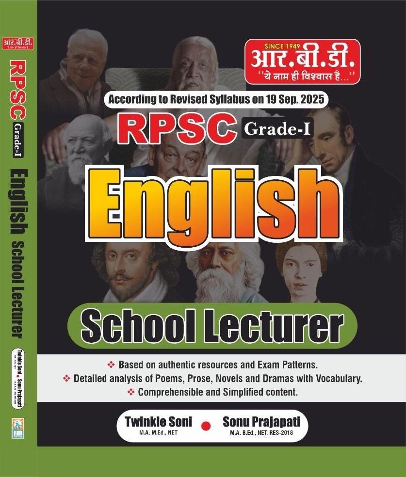 RBD RPSC 1st GRADE ENGLISH SCHOOL LECTURER BY SONU PRAJAPATI , TWINKLE SONI