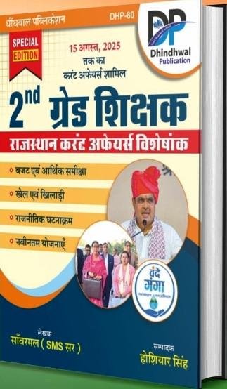 Dhindhwal 2nd Grade Rajasthan Current Affairs Visheshank By Hoshiyar singh