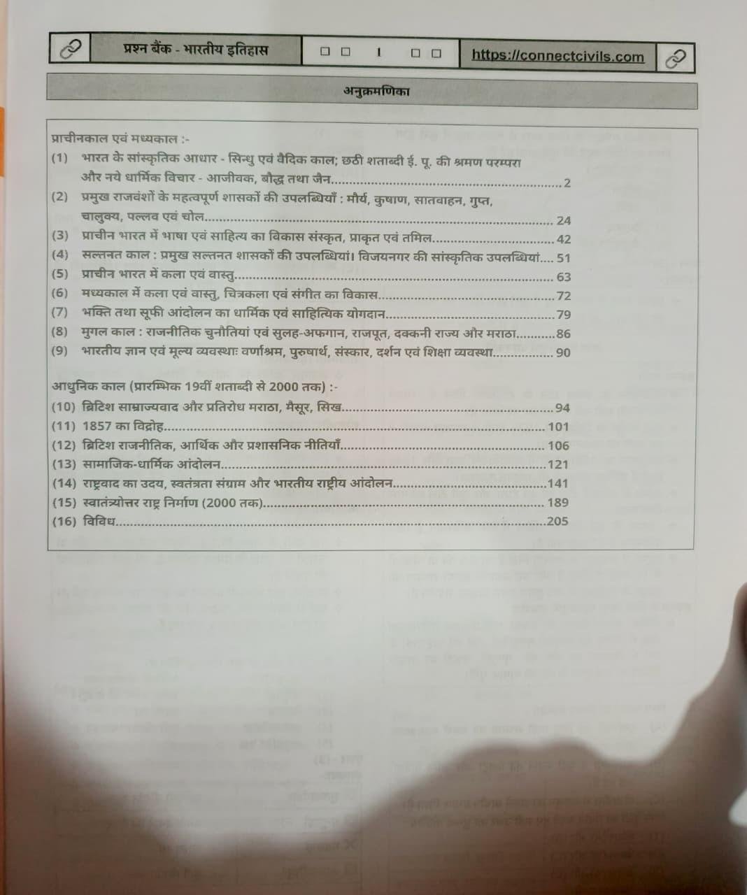 Connect Civils Bhartiya Itihas Prashna Bank New Edition 2026